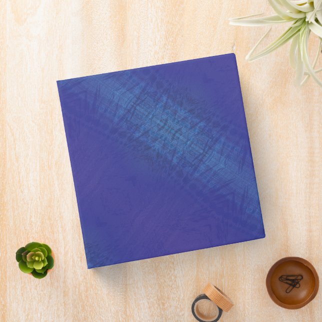 Acceptance | Blue Indigo Violet Shibori Pattern Binder (In Situ)