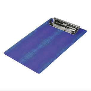 Acceptance   Blue Indigo Violet Shibori Pattern Mini Clipboard