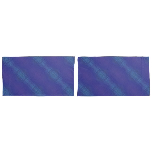 Acceptance | Blue Indigo Violet Shibori Pattern Pillowcase (Front-Set)