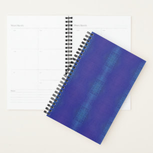Acceptance   Blue Indigo Violet Shibori Pattern Planner