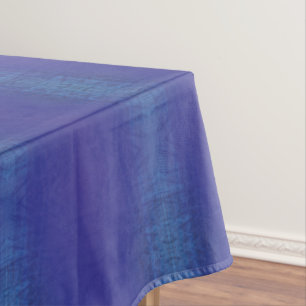 Acceptance Blue Indigo Violet Shibori Pattern Tablecloth
