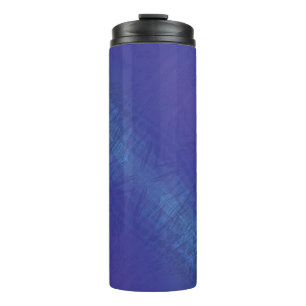 Acceptance   Blue Indigo Violet Shibori Pattern Thermal Tumbler