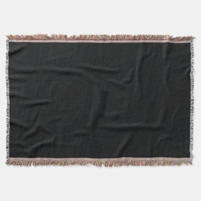 Acceptance | Dark Abstract Texture Throw Blanket (Front)
