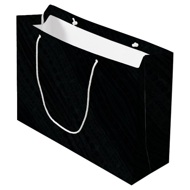Acceptance | Dark Eclectic Texture Large Gift Bag (Front Angled)