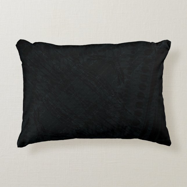 Acceptance | Dark Geometric Texture Accent Pillow (Front)