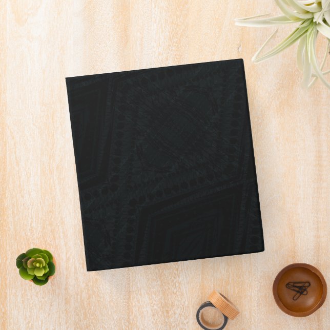 Acceptance | Dark Geometric Texture Binder (In Situ)