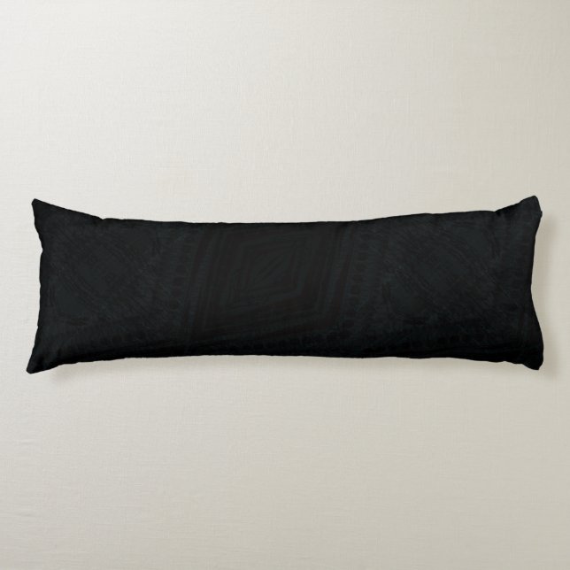 Acceptance | Dark Geometric Texture Body Pillow (Front)