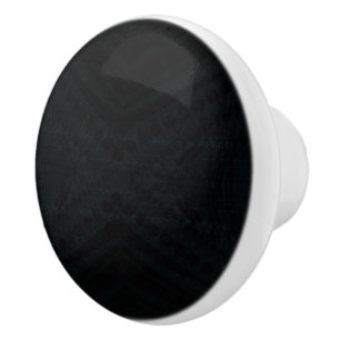 Acceptance Dark Geometric Texture Ceramic Knob