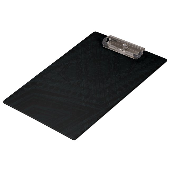 Acceptance | Dark Geometric Texture Clipboard (Angled)