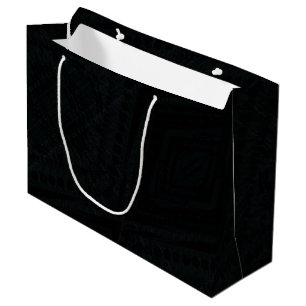 Acceptance   Dark Geometric Texture Large Gift Bag