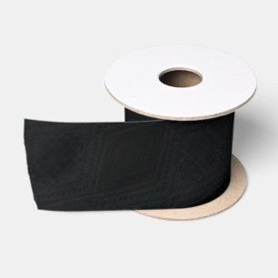 Acceptance   Dark Geometric Texture Satin Ribbon
