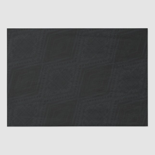 Acceptance | Dark Geometric Texture Tissue Paper (Front)