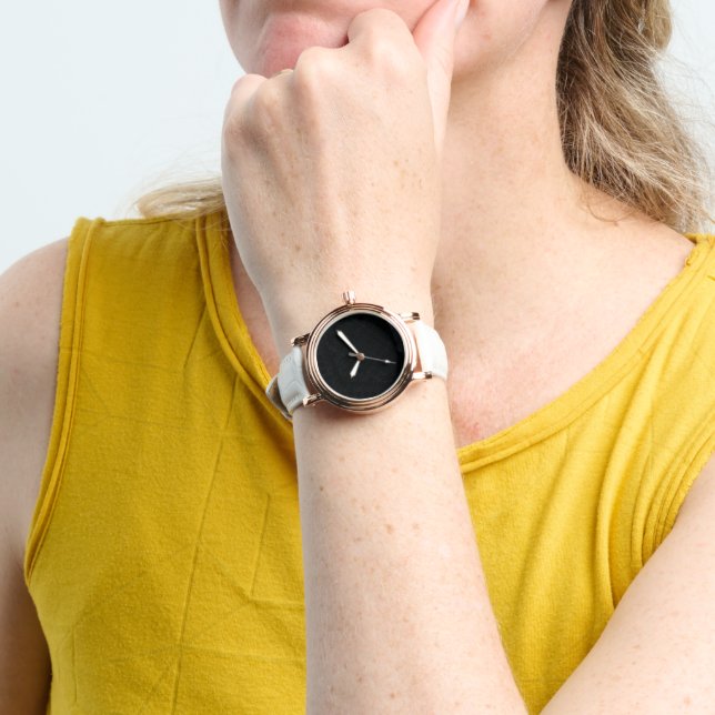 Acceptance | Dark Geometric Texture Watch (Wrist)