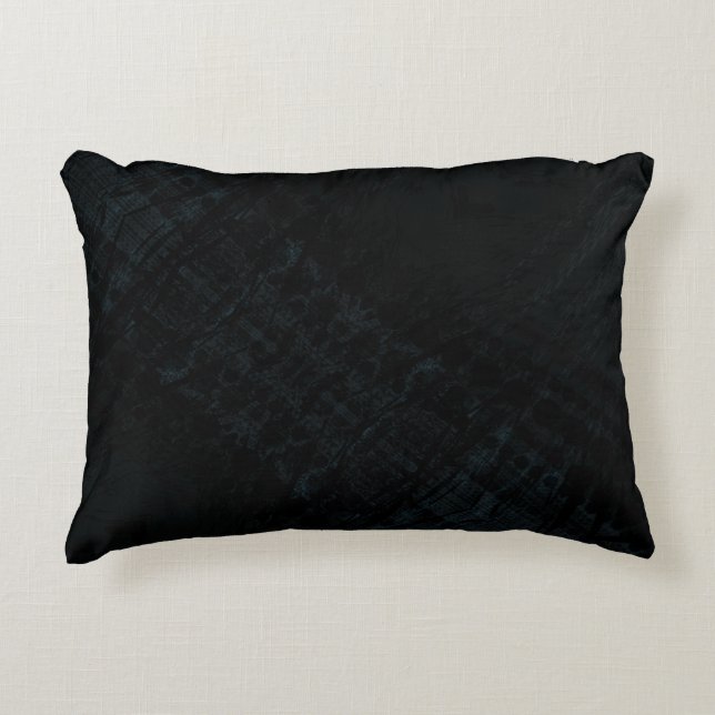Acceptance | Dark Shibori Texture Accent Pillow (Front)