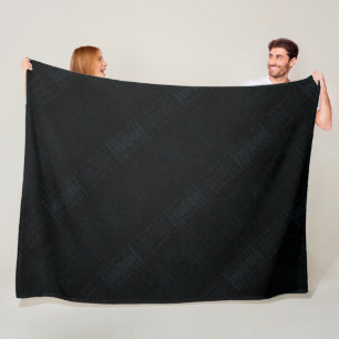 Acceptance   Dark Shibori Texture Fleece Blanket