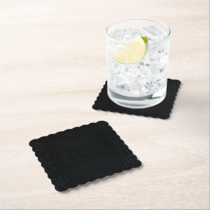 Acceptance Dark Shibori Texture Paper Coaster