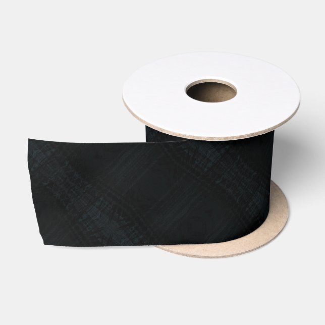 Acceptance | Dark Shibori Texture Satin Ribbon (Spool)
