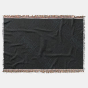 Acceptance   Dark Shibori Texture Throw Blanket