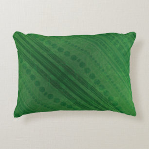 Acceptance   Green Eclectic Boho Pattern Accent Pillow