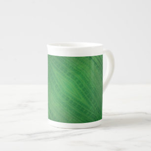 Acceptance   Green Eclectic Boho Pattern Bone China Mug