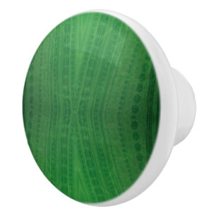 Acceptance   Green Eclectic Boho Pattern Ceramic Knob