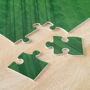 Acceptance   Green Eclectic Boho Pattern Jigsaw Puzzle