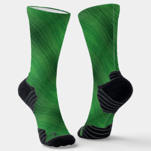 Acceptance   Green Eclectic Boho Pattern Socks