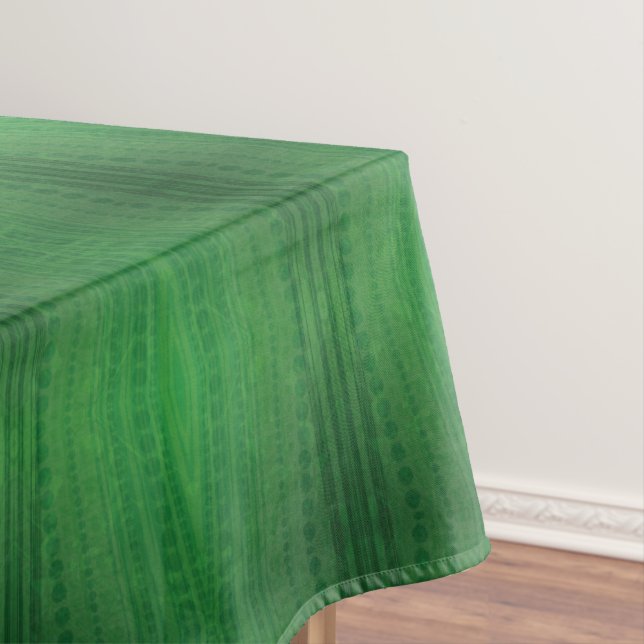 Acceptance | Green Eclectic Boho Pattern Tablecloth (In Situ)