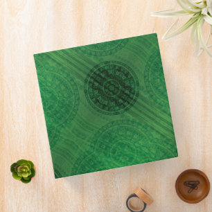 Acceptance   Green Meditation Medallions Binder