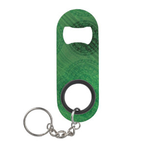 Acceptance Green Meditation Medallions Keychain Bottle Opener