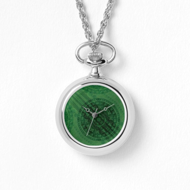Acceptance | Green Meditation Medallions Watch (Front)