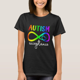 Acceptance Infinity Heart Autism Awareness Month R T-Shirt