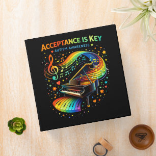 Acceptance Is Key Autism Awareness Binder