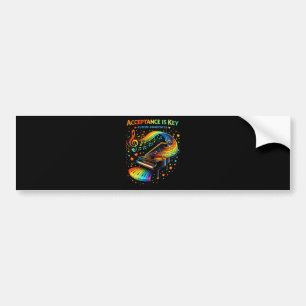 Acceptance Is Key Autism Awareness Bumper Sticker