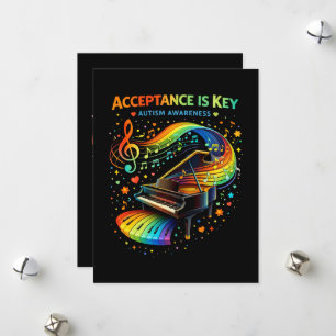 Acceptance Is Key Autism Awareness Holiday Card