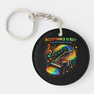 Acceptance Is Key Autism Awareness Keychain