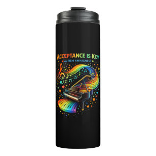 Acceptance Is Key Autism Awareness Thermal Tumbler