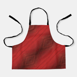 Acceptance   Red Eclectic Boho Pattern Apron