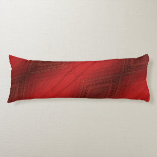 Acceptance   Red Eclectic Boho Pattern Body Pillow