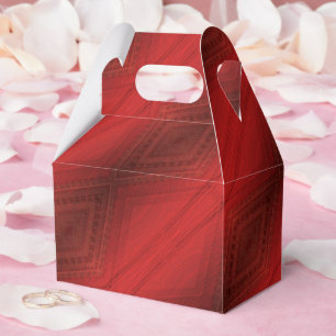 Acceptance Red Eclectic Boho Pattern Favor Box