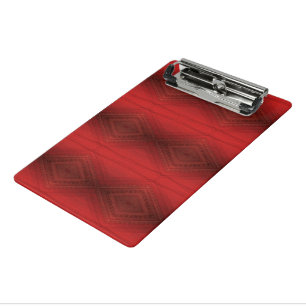 Acceptance Red Eclectic Boho Pattern Mini Clipboard