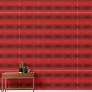 Acceptance Red Eclectic Boho Pattern Wallpaper