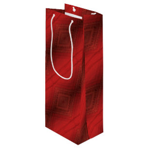 Acceptance   Red Eclectic Boho Pattern Wine Gift Bag