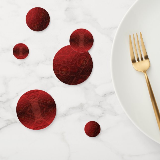 Acceptance | Red Meditation Medallions Confetti (Group)