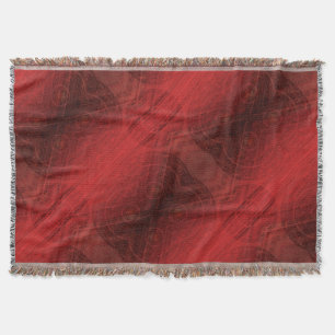 Acceptance   Red Meditation Medallions Throw Blanket