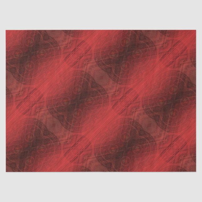 Acceptance | Red Meditation Medallions Tissue Paper (Front)