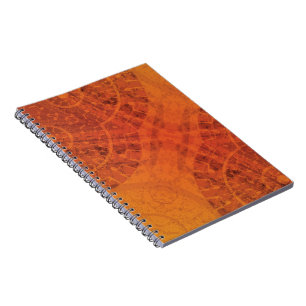 Acceptance   Red Orange Yellow Boho Medallions Notebook