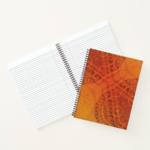Acceptance   Red Orange Yellow Boho Medallions Notebook