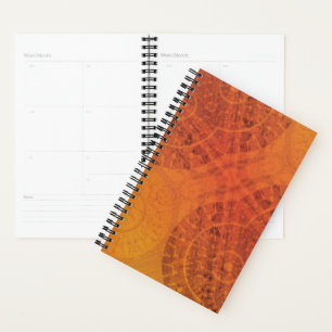 Acceptance Red Orange Yellow Boho Medallions Planner