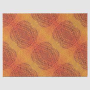 Acceptance Red Orange Yellow Boho Medallions Tissue Paper